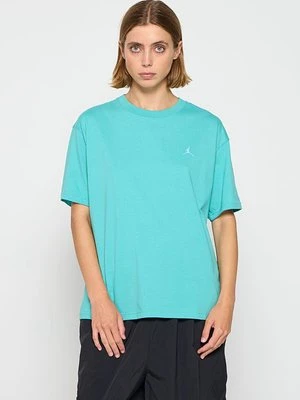 T-shirt z nadrukiem Jordan turkusowy