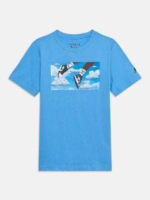 T-shirt z nadrukiem Jordan niebieski