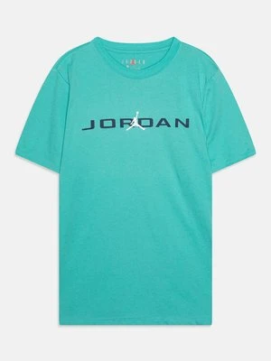 T-shirt z nadrukiem Jordan turkusowy