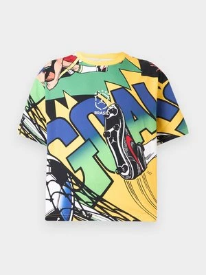 T-shirt z nadrukiem Jordan żółty