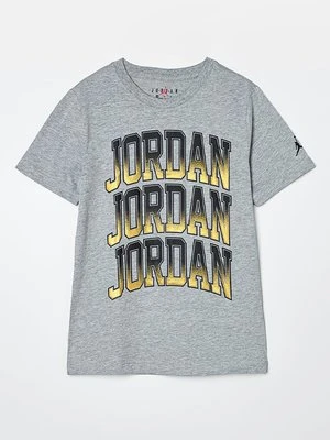 T-shirt z nadrukiem Jordan szary