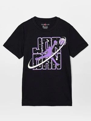 T-shirt z nadrukiem Jordan czarny