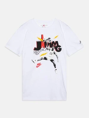 T-shirt z nadrukiem Jordan biały