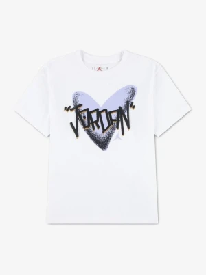 T-shirt z nadrukiem Jordan biały