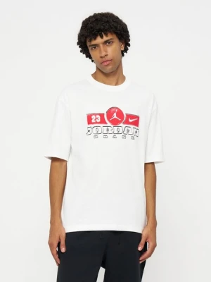 T-shirt z nadrukiem Jordan biały