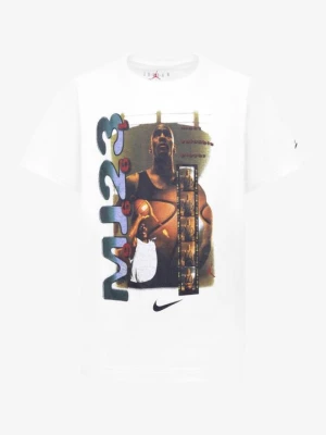 T-shirt z nadrukiem Jordan biały