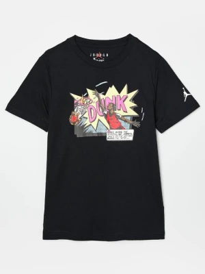 T-shirt z nadrukiem Jordan czarny