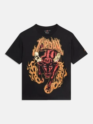 T-shirt z nadrukiem Jordan czarny