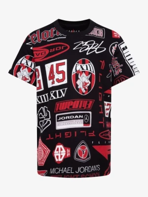 T-shirt z nadrukiem Jordan czarny