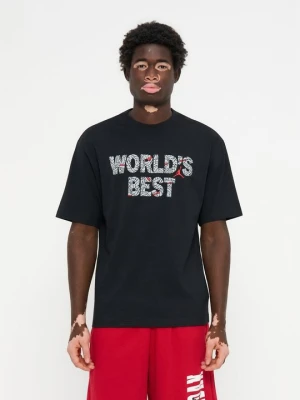 T-shirt z nadrukiem Jordan czarny