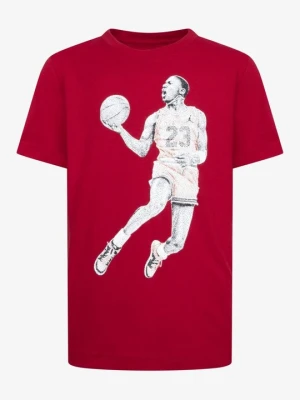 T-shirt z nadrukiem Jordan czerwony