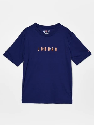 T-shirt z nadrukiem Jordan granatowy