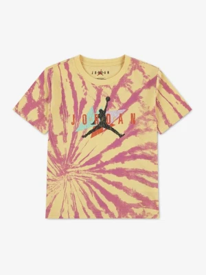 T-shirt z nadrukiem Jordan jasnożółty