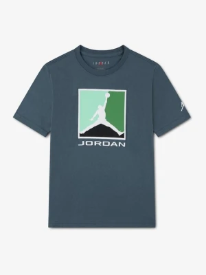 T-shirt z nadrukiem Jordan khaki