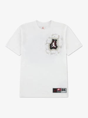 T-shirt z nadrukiem Jordan mleczny
