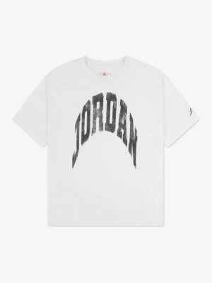 T-shirt z nadrukiem Jordan mleczny