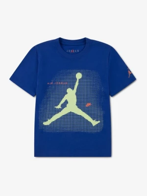 T-shirt z nadrukiem Jordan niebieski