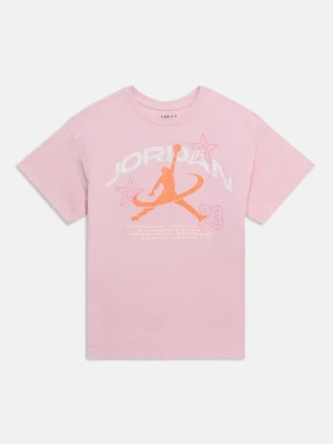 T-shirt z nadrukiem Jordan różowy
