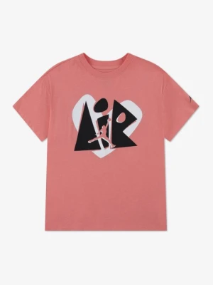 T-shirt z nadrukiem Jordan różowy