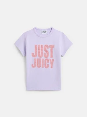 Zdjęcie produktu T-shirt z nadrukiem Juicy Couture liliowy