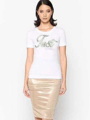 T-shirt z nadrukiem Just Cavalli