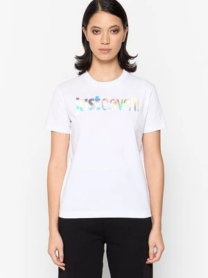 T-shirt z nadrukiem Just Cavalli