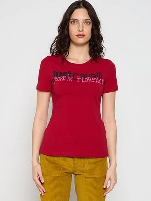 T-shirt z nadrukiem Just Cavalli