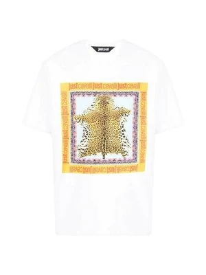 T-shirt z nadrukiem Just Cavalli
