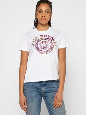 T-shirt z nadrukiem Just Cavalli