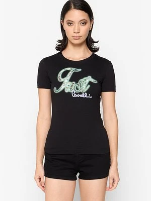 T-shirt z nadrukiem Just Cavalli