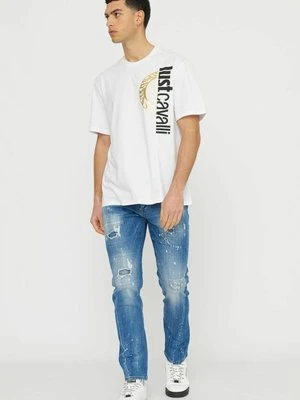 T-shirt z nadrukiem Just Cavalli