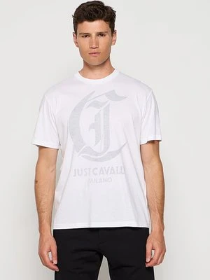 T-shirt z nadrukiem Just Cavalli