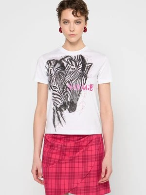 T-shirt z nadrukiem Just Cavalli