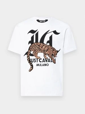 Zdjęcie produktu T-shirt z nadrukiem Just Cavalli biały