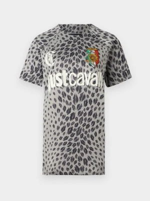 T-shirt z nadrukiem Just Cavalli