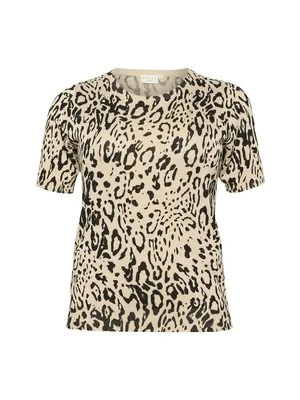 T-shirt z nadrukiem Kaffe Curve
