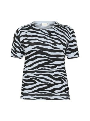 T-shirt z nadrukiem Kaffe niebieski