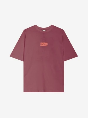 T-shirt z nadrukiem Kaotiko bordowy