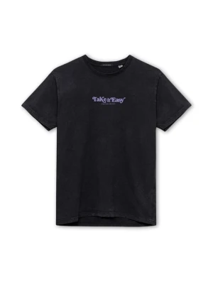 T-shirt z nadrukiem Kaotiko czarny