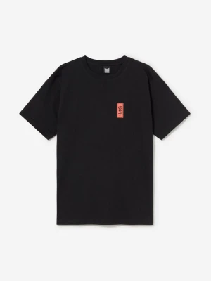T-shirt z nadrukiem Kaotiko czarny