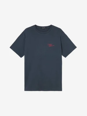 T-shirt z nadrukiem Kaotiko granatowy
