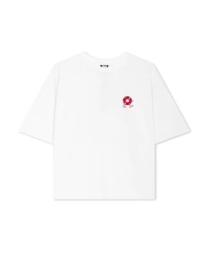 T-shirt z nadrukiem Kaotiko mleczny