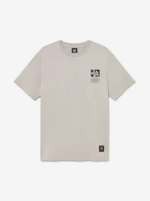 T-shirt z nadrukiem Kaotiko szary