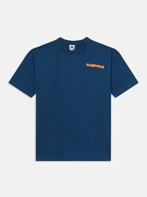 T-shirt z nadrukiem Kappa niebieski