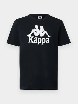 T-shirt z nadrukiem Kappa czarny