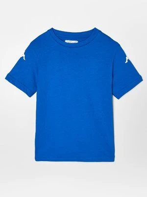 T-shirt z nadrukiem Kappa błękit królewski