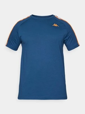 T-shirt z nadrukiem Kappa niebieski