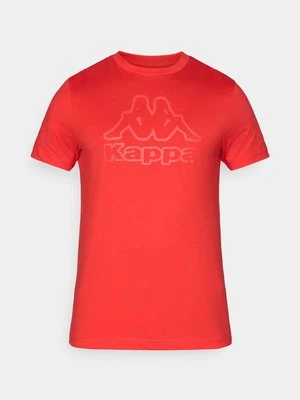 T-shirt z nadrukiem Kappa czerwony