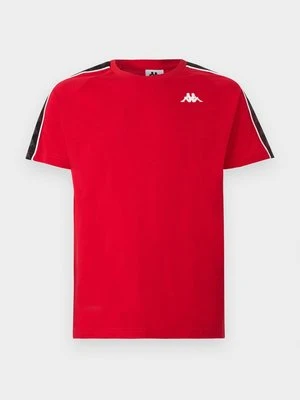 T-shirt z nadrukiem Kappa czerwony