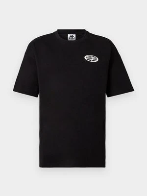 T-shirt z nadrukiem Kappa czarny